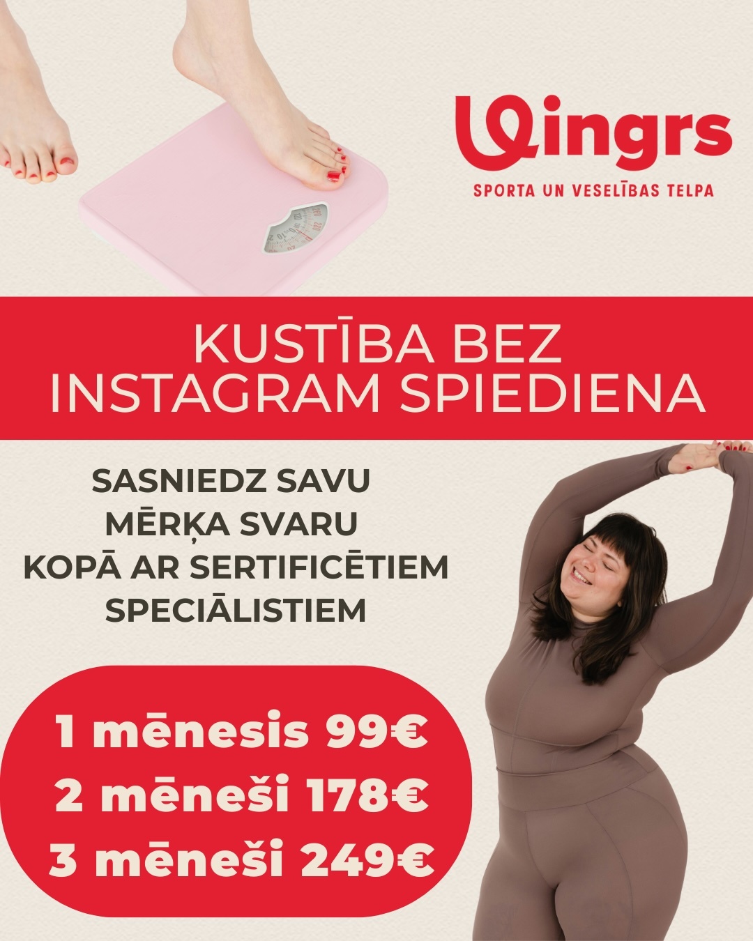 Bez instagram spiediena