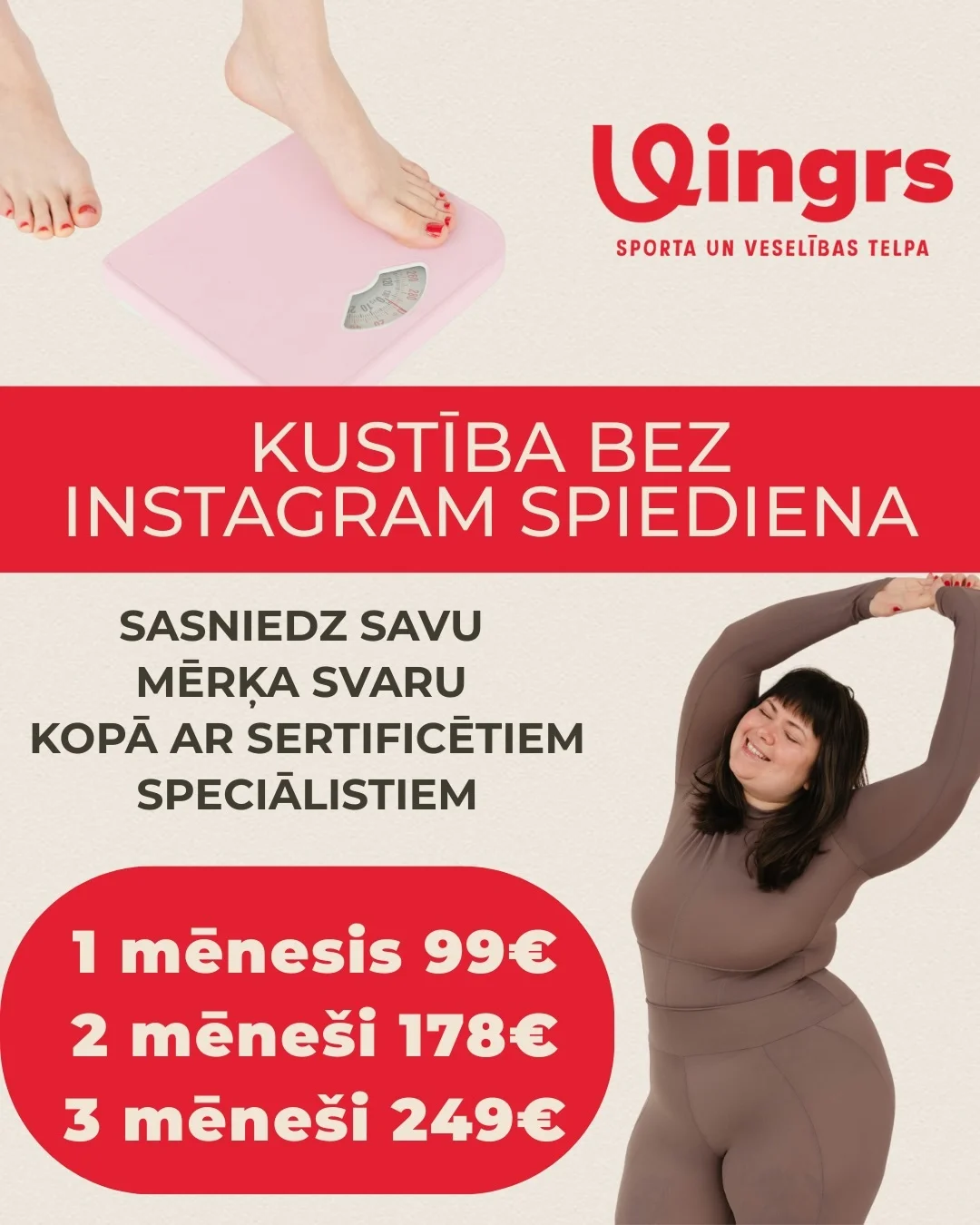 Bez instagram spiediena